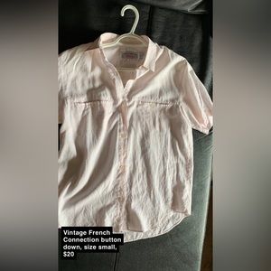 Vintage French connection button up
